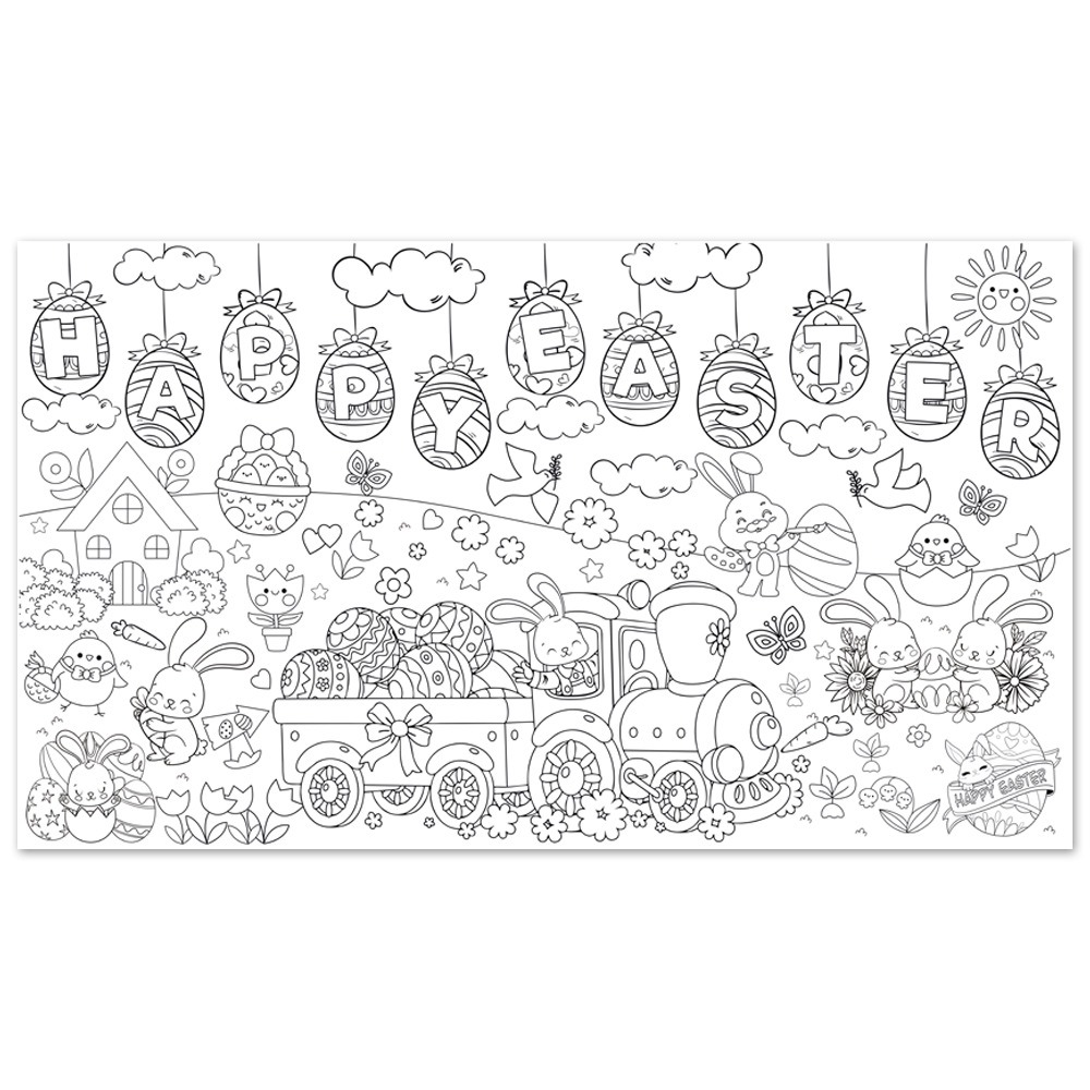 Art Craft Jumbo - DIY Easter Giant Coloring Poster Art