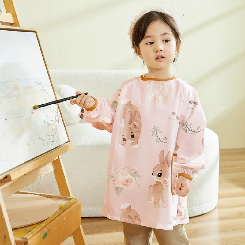 Art Craft Preschool - Children Waterproof Art Cover Shirt Long