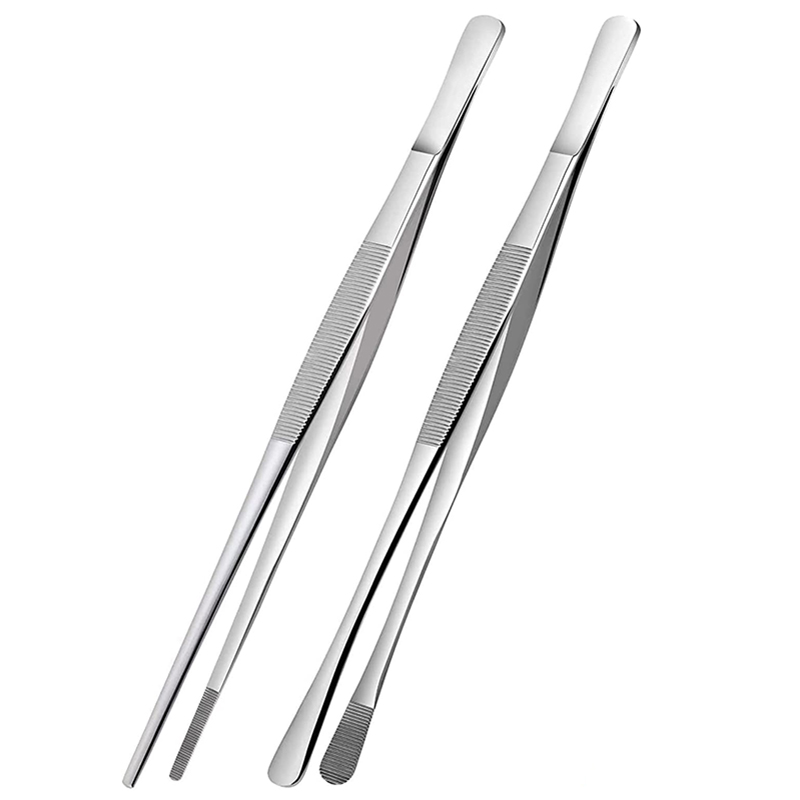 Art Craft Kitchen - 2Pcs 12-Inch Kitchen Cooking Tongs, Stainless