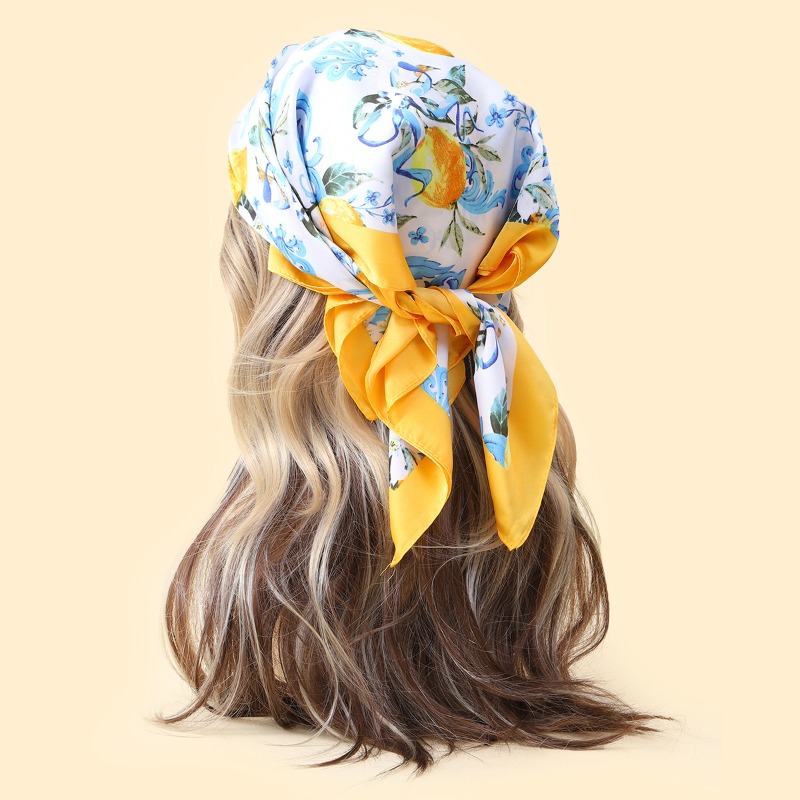 Art Craft Bag - 68cm Lemon Pattern Scarf New Spring