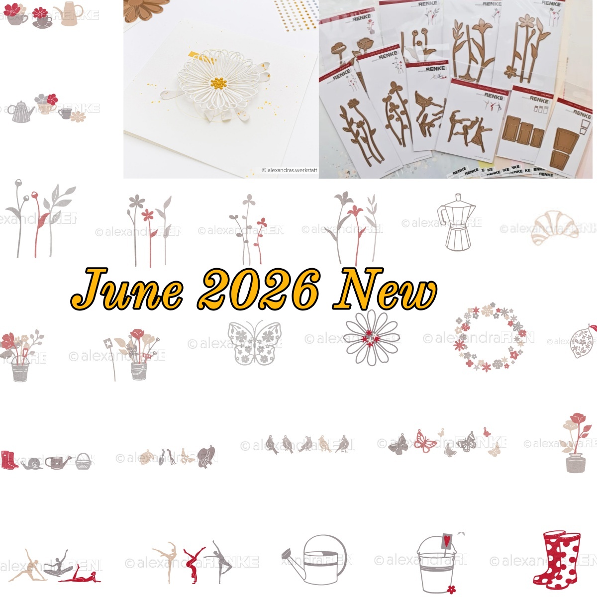 Stencil Cutting Plotter - Garden Flowers metal cutting dies cut