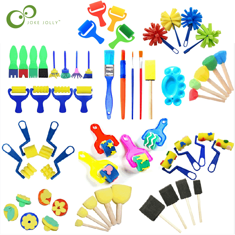 Art Craft Toddlers - Children Toddler Sponge Stamp Brush Kits