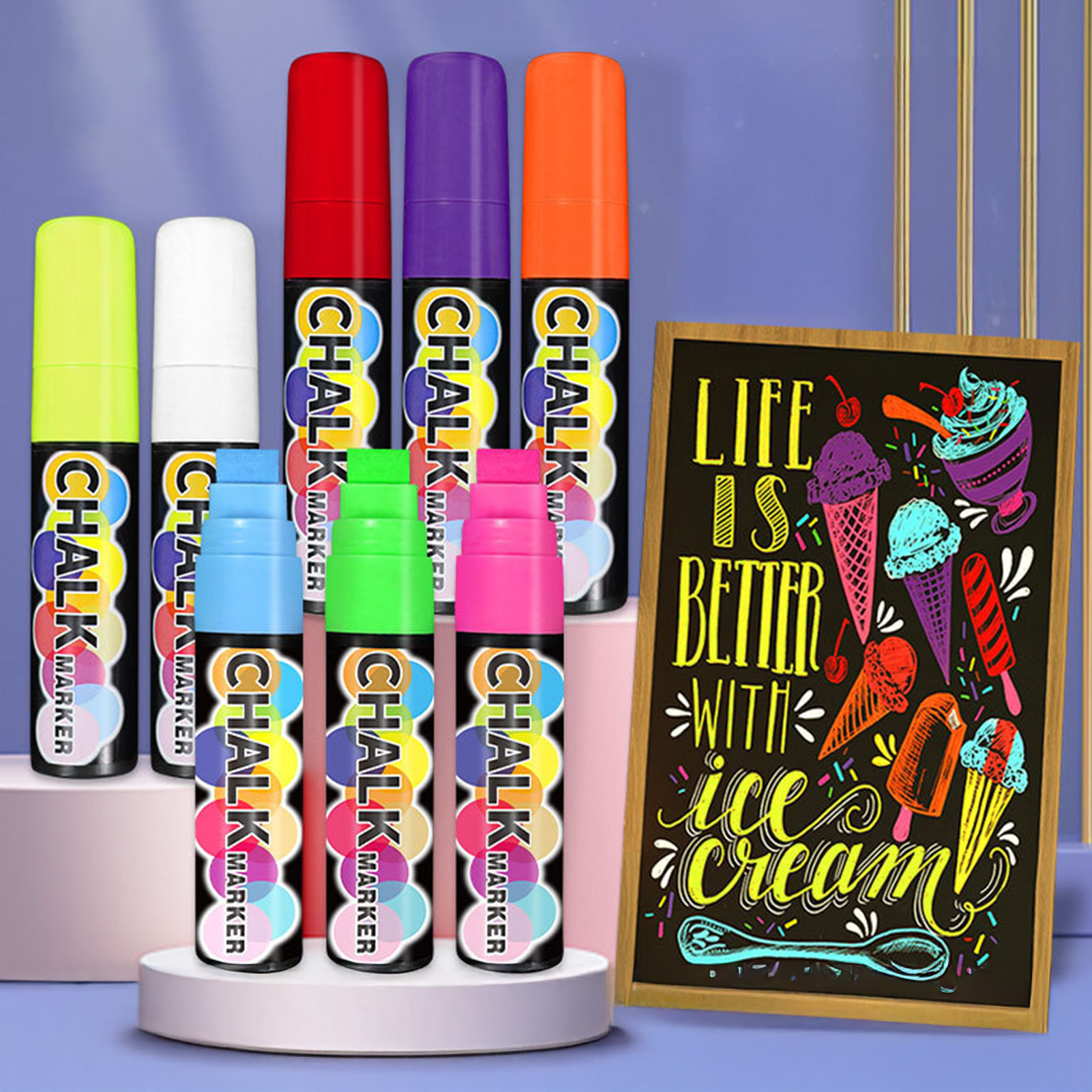 Art Craft Jumbo - Washable Jumbo Chalk Markers DIY Art
