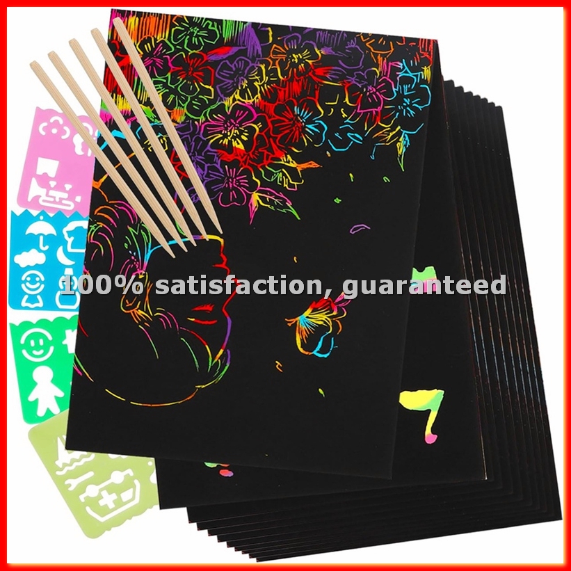 Art Craft Kits - Scratch Paper Art Set, Black Crafts