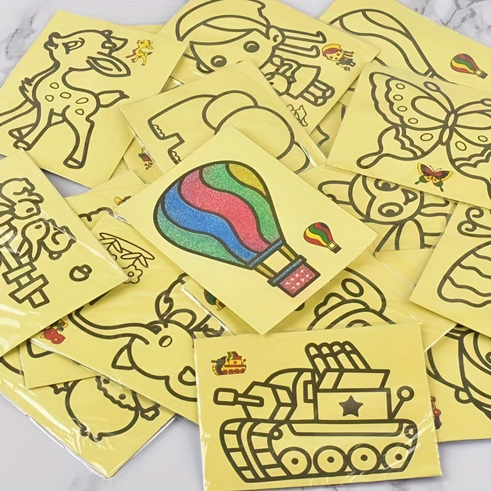 Art Craft Preschool - Childrens DIY Sand Art Kit Cartoon