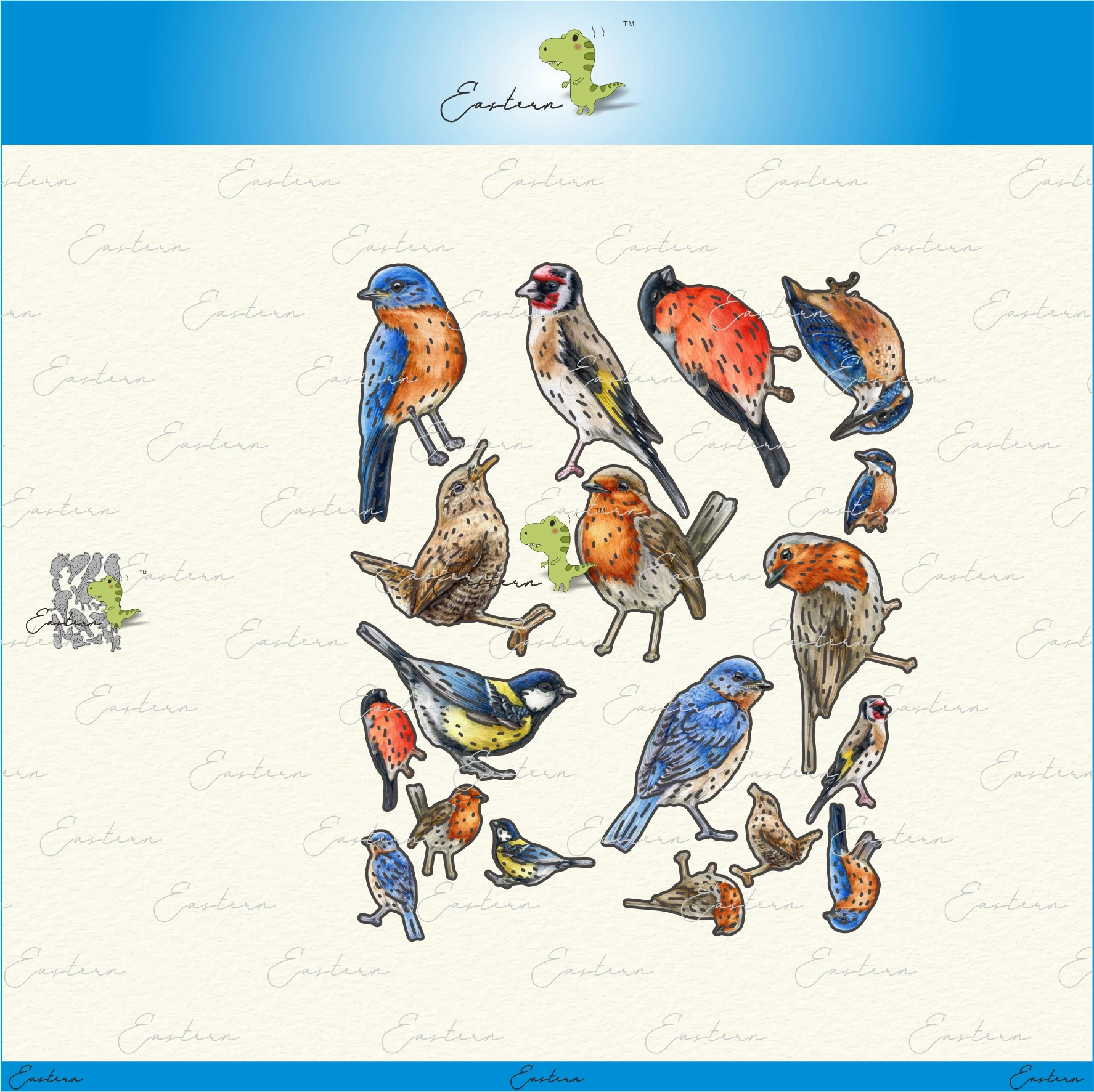 Stencil Cutting Plotter - Birds In The Countryside metal cutting