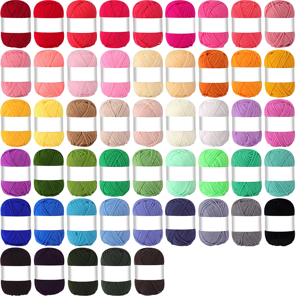 Art Craft Blend - 50pcs/set Soft Yarns Set, Durable Craft