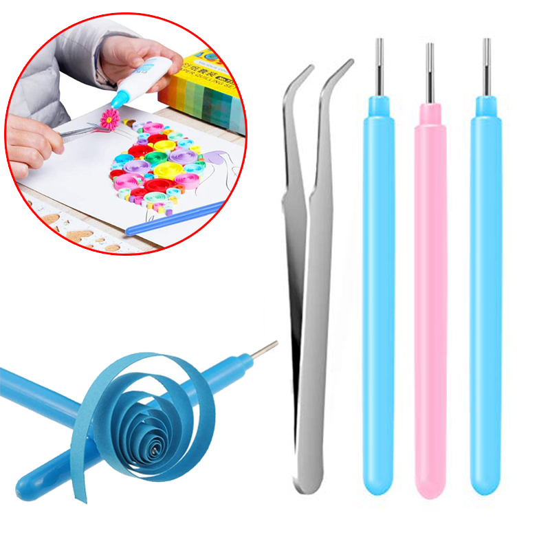Art Quilling Craft - Set Paper Flower Quilling Tools Tweezers