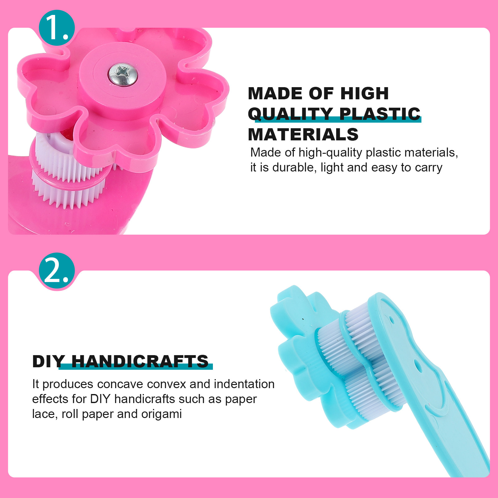 Art Quilling Craft - 2Pcs Paper Quilling Tool Premium Plastic