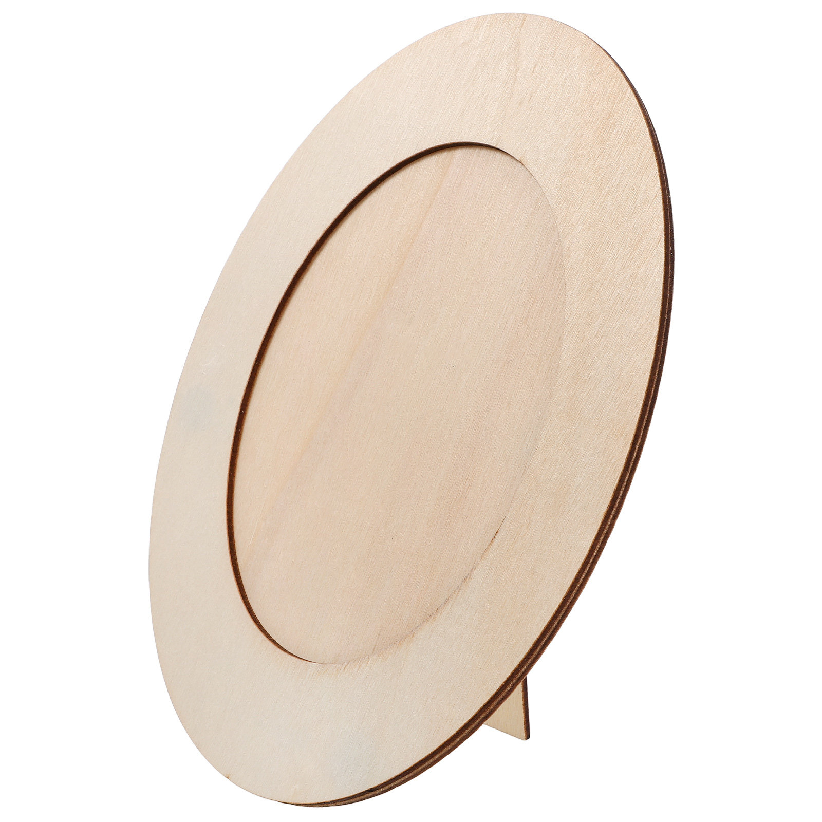 Art Craft Preschool - Unfinished Wood Oval Photo Frame Kit