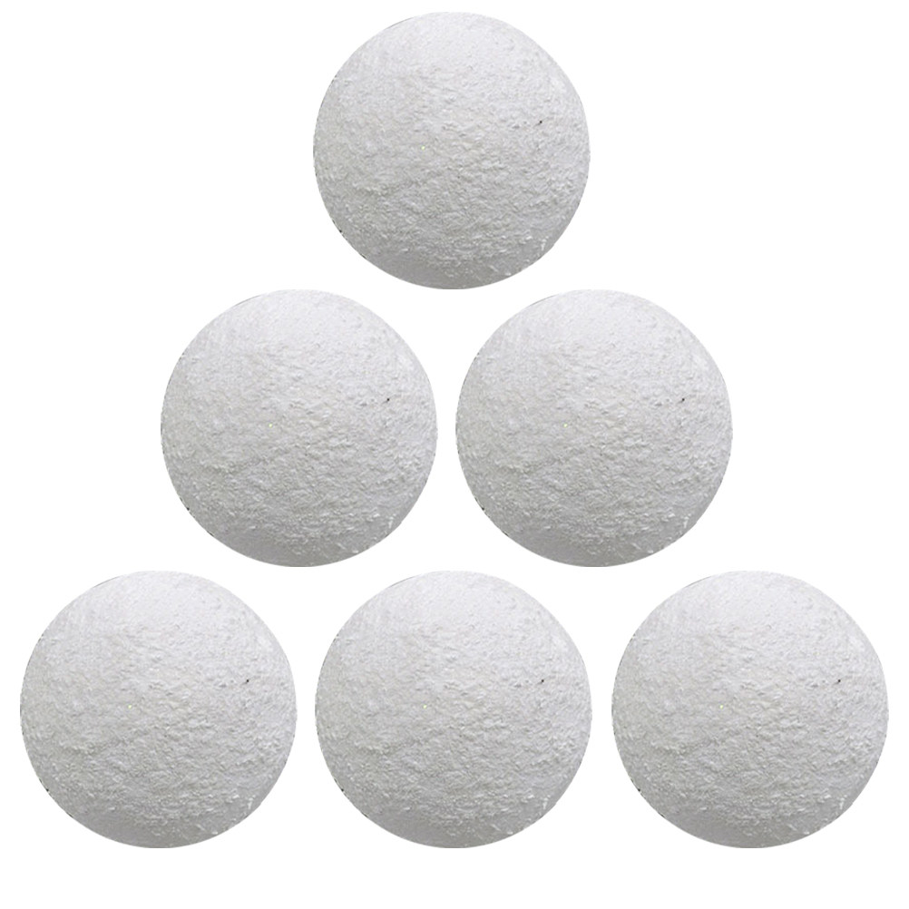Art Craft For Christmas - 6Pcs Art Ball White Craft Sphere