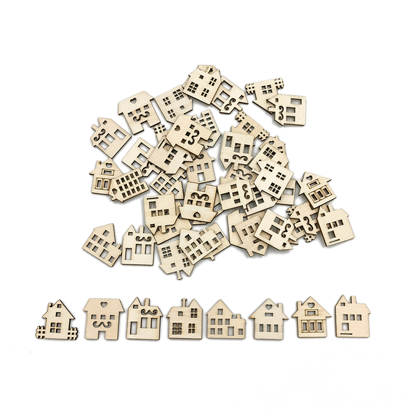 Art Craft Preschool - 50pcs Unpainted Wood Slices for Boys