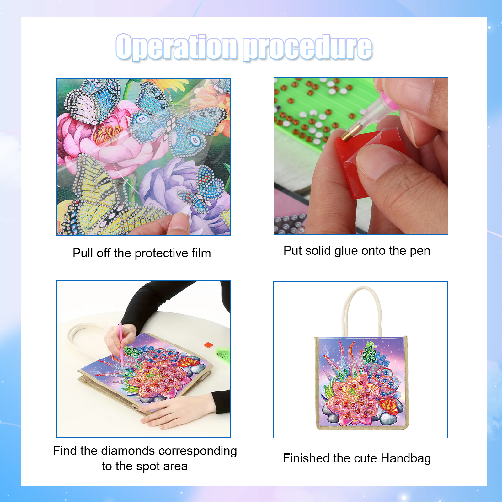 Diamond Art Painting Handbag K - đánh giá và giá Art Craft Bag