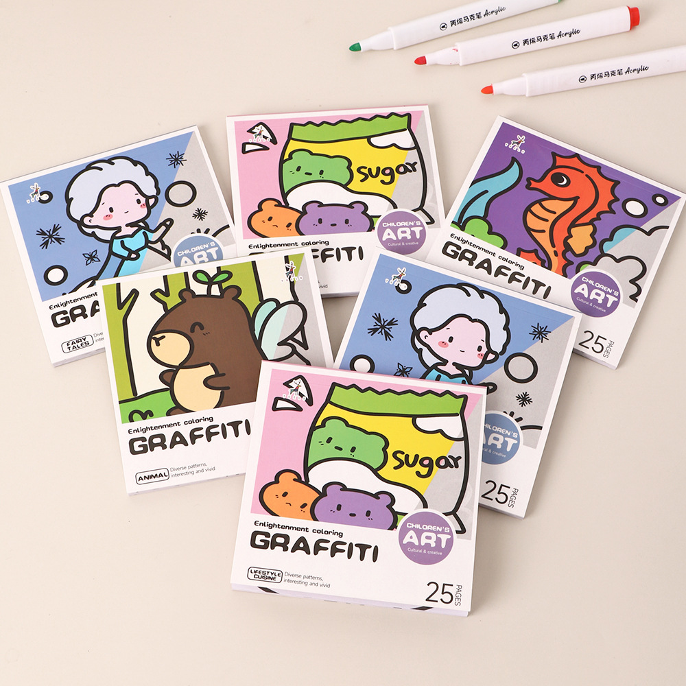 Cartoon Handy Coloring Book 25 - đánh giá và giá Art Craft Notebook