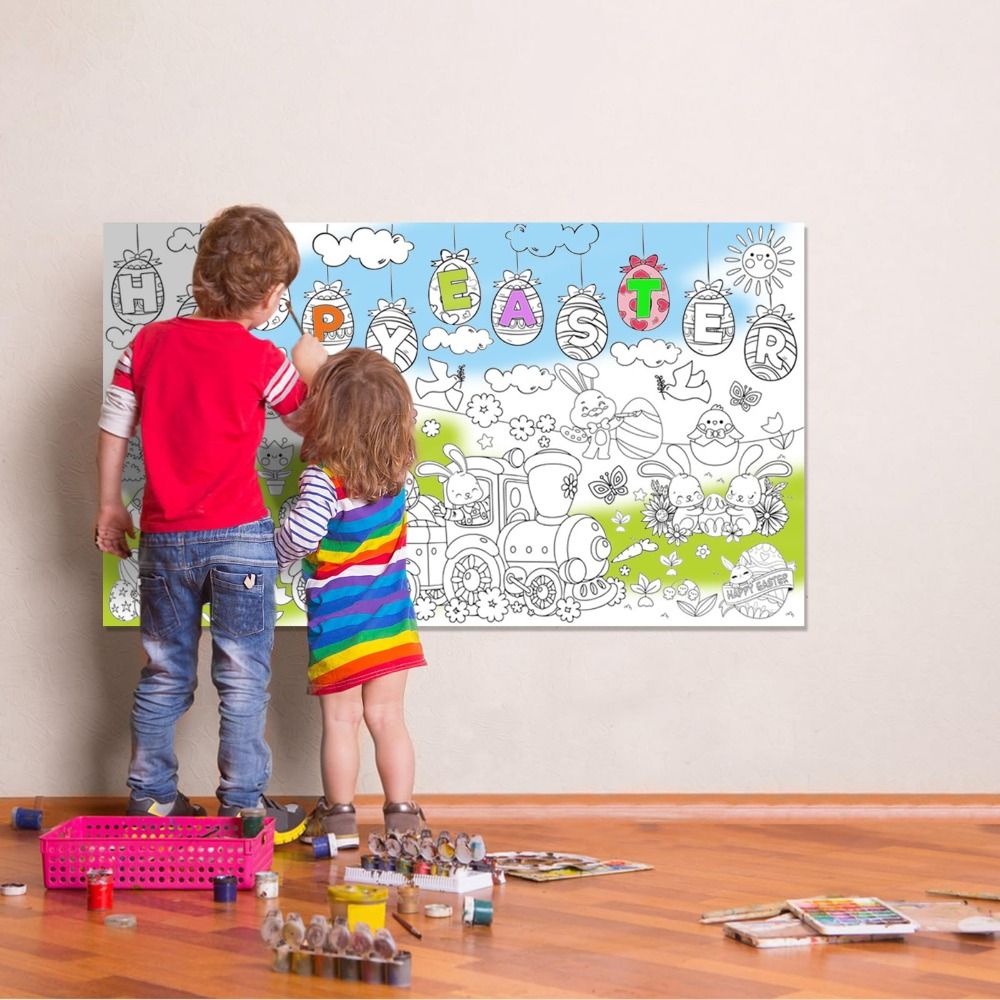 DIY Easter Giant Coloring Post - đánh giá và giá Art Craft Jumbo
