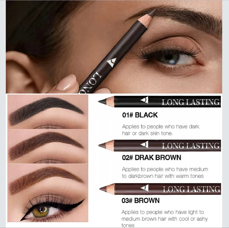 6/12Pcs Eye Brow Pencil Waterp - đánh giá và giá Colored Pencil Professional