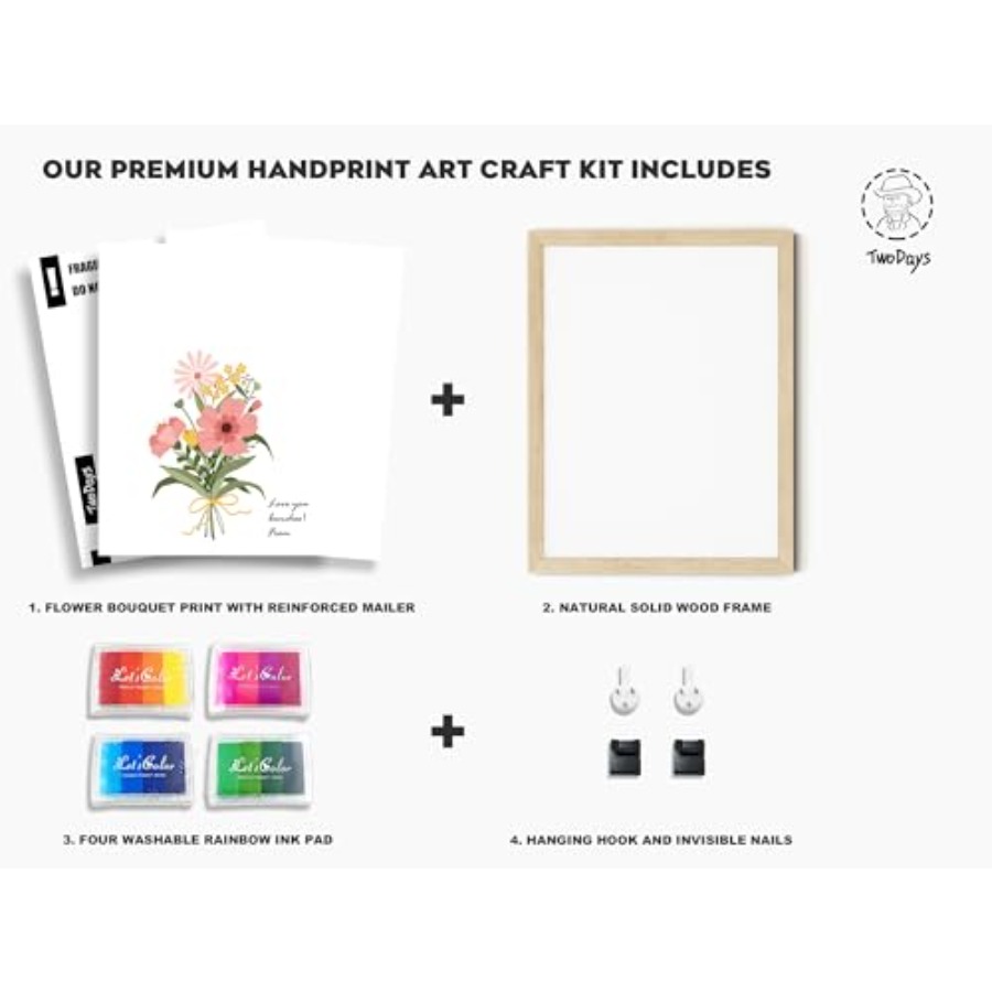Flower Bouquet Handprint Art C - đánh giá và giá Art Craft Kits