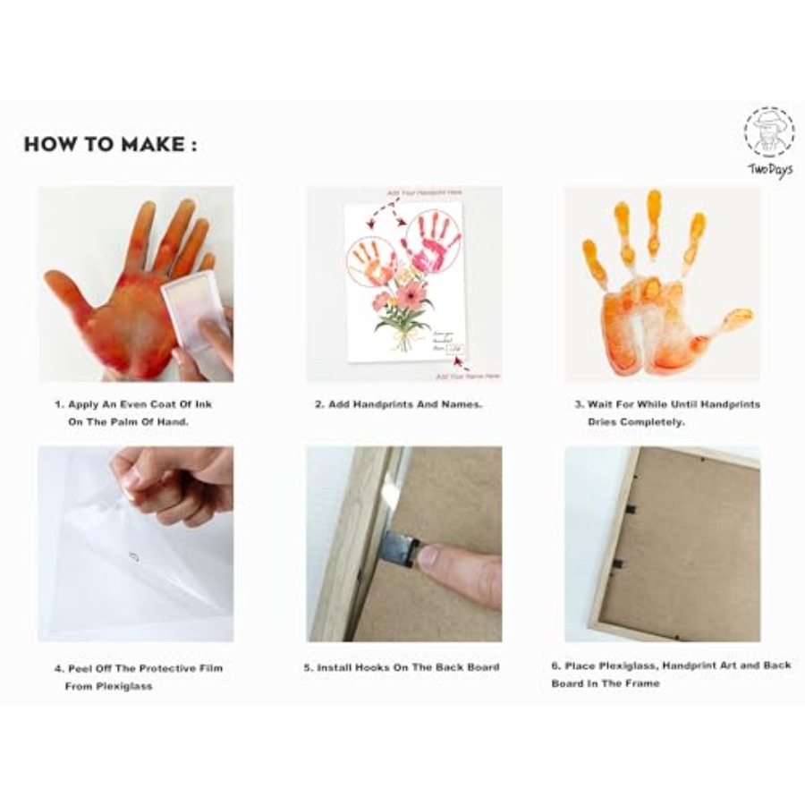 Flower Bouquet Handprint Art C - đánh giá và giá Art Craft Kits