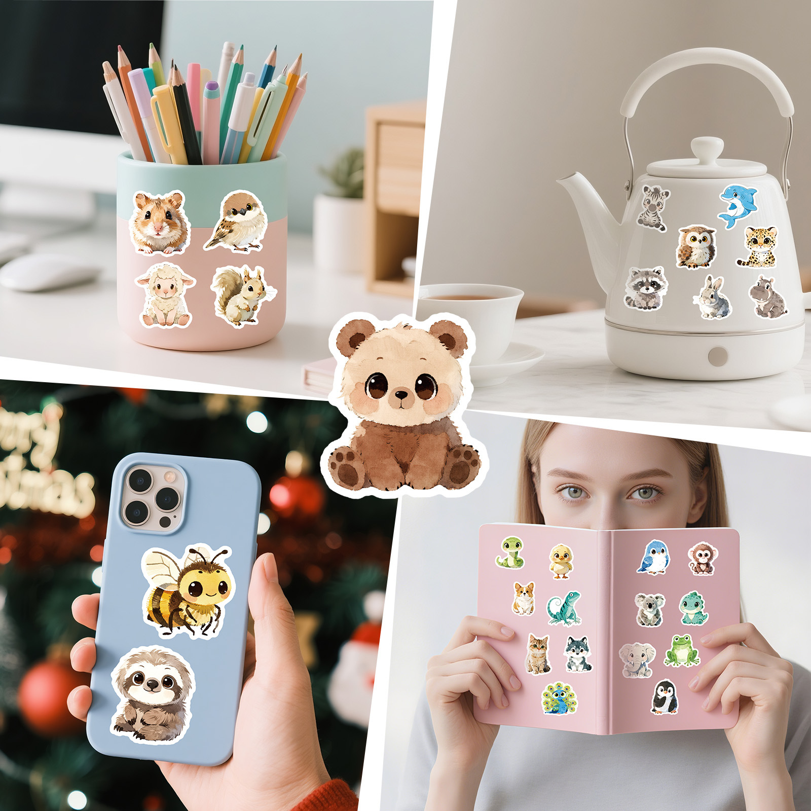 56Pcs Cute Animal Cartoon Graf - đánh giá và giá Art Craft Notebook