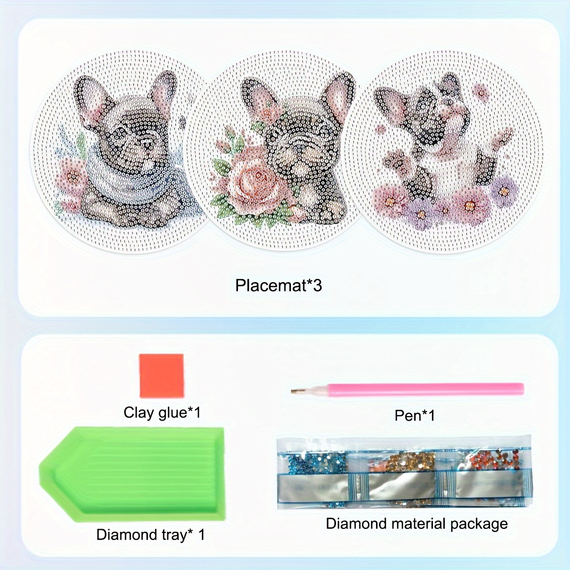 3Pcs Diamond Art Painting Plac - đánh giá và giá Art Craft Kitchen