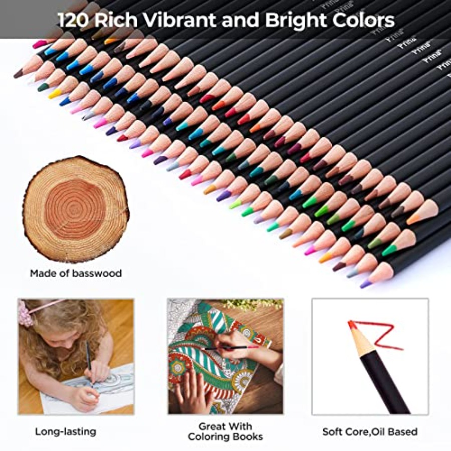 Art Supplies 120 Colors Colore - đánh giá và giá Colored Pencil Professional