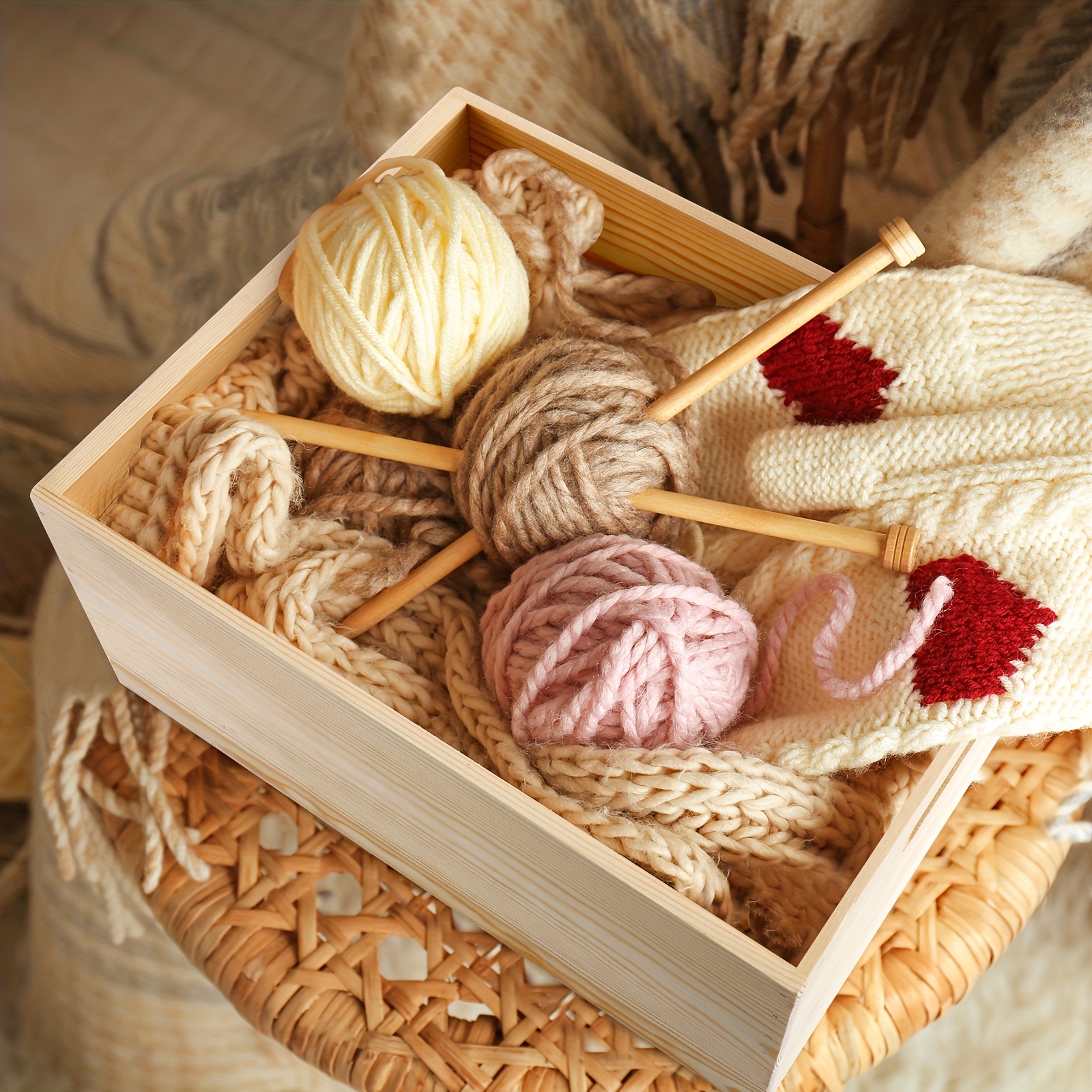 Wooden Storage Box 15 X 12 X 7 - đánh giá và giá Art Craft Kitchen