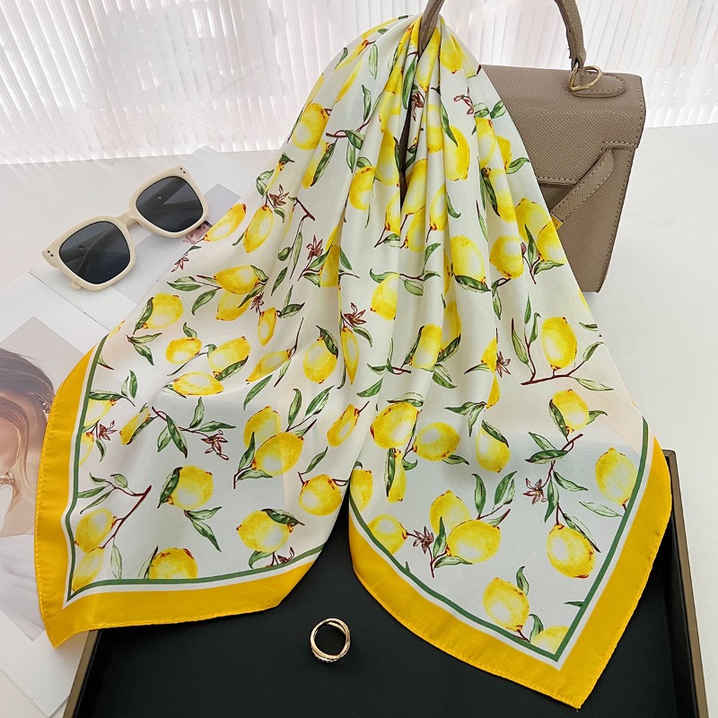 68cm Lemon Pattern Scarf New S - đánh giá và giá Art Craft Bag