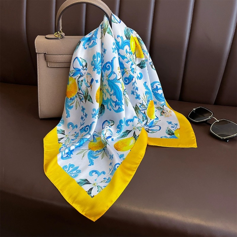 68cm Lemon Pattern Scarf New S - đánh giá và giá Art Craft Bag
