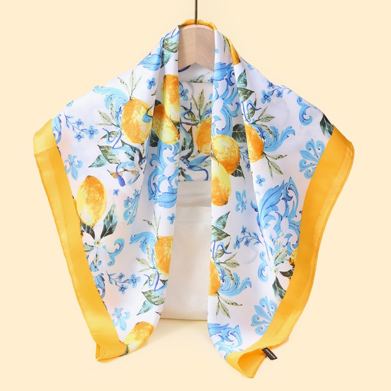 68cm Lemon Pattern Scarf New S - đánh giá và giá Art Craft Bag