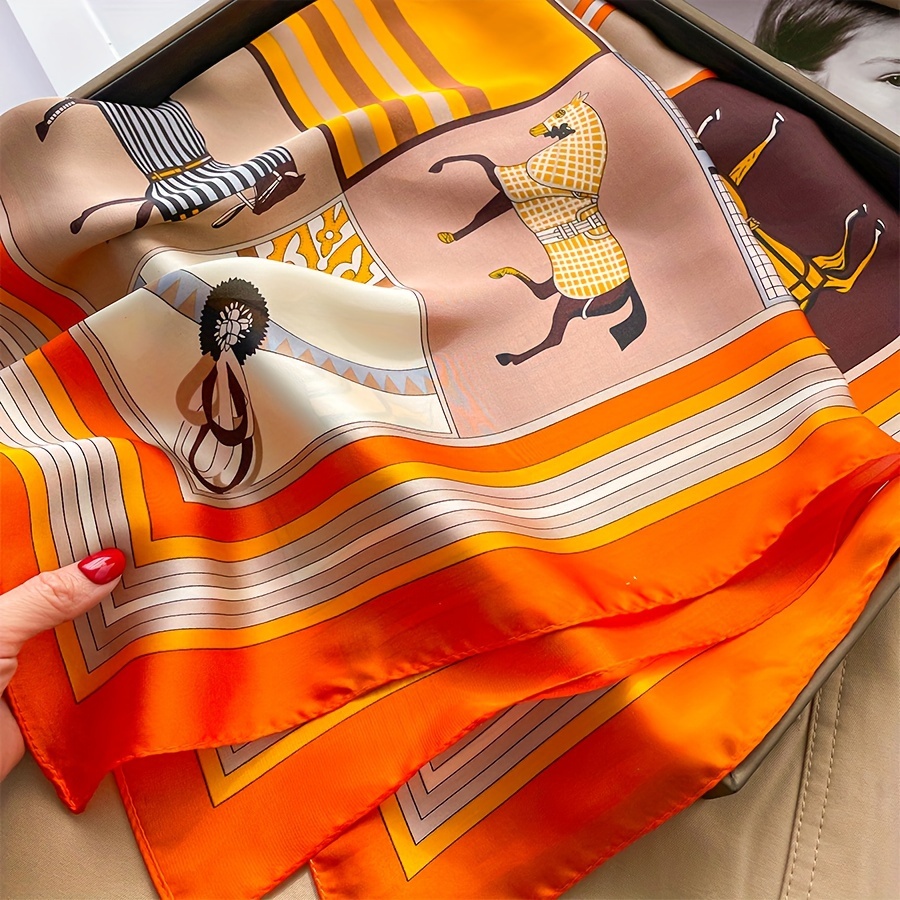 Luxury Horse Pattern Silk Squa - đánh giá và giá Art Craft Bag