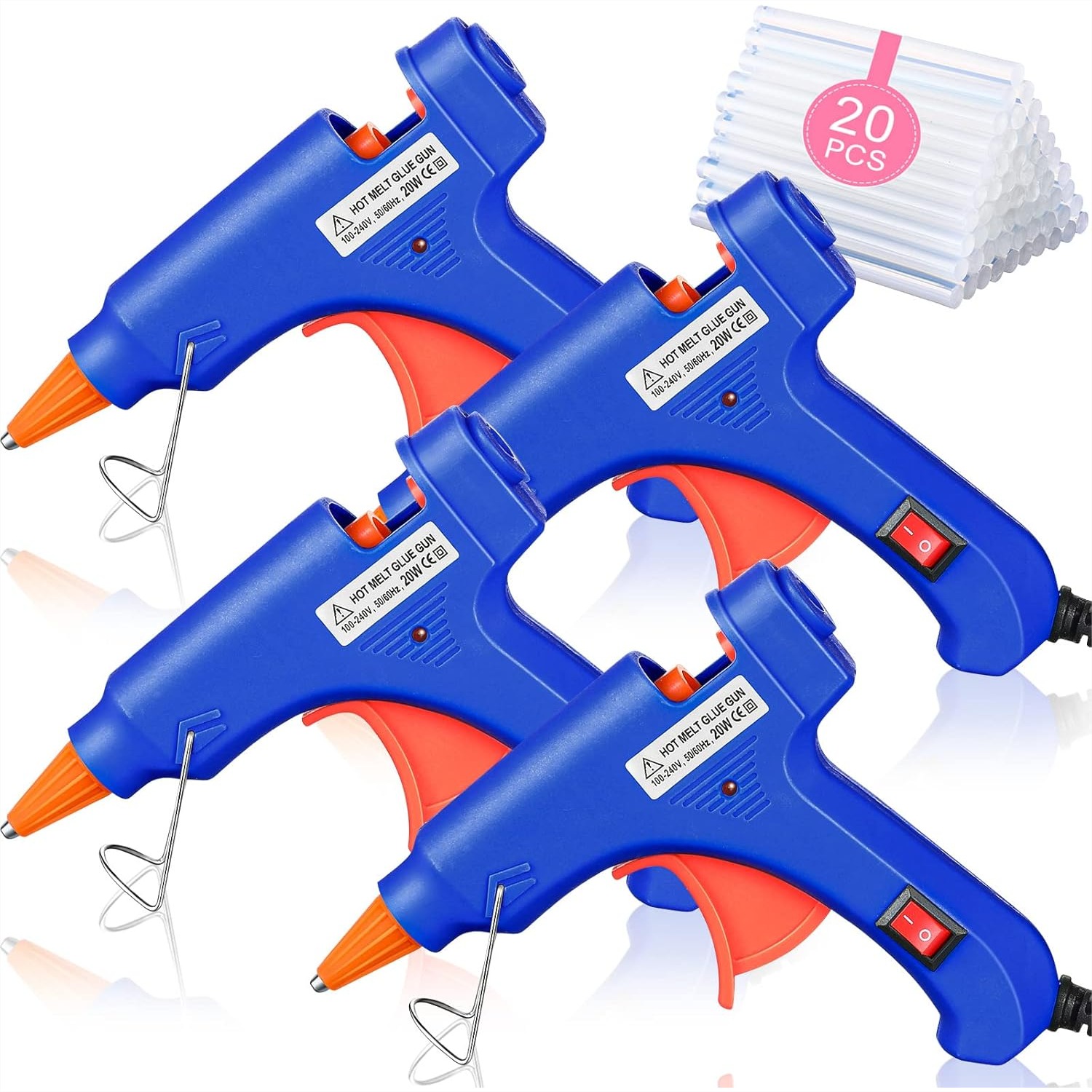 4 Pieces Mini Hot Glue Gun Wit - đánh giá và giá Art Craft Classes