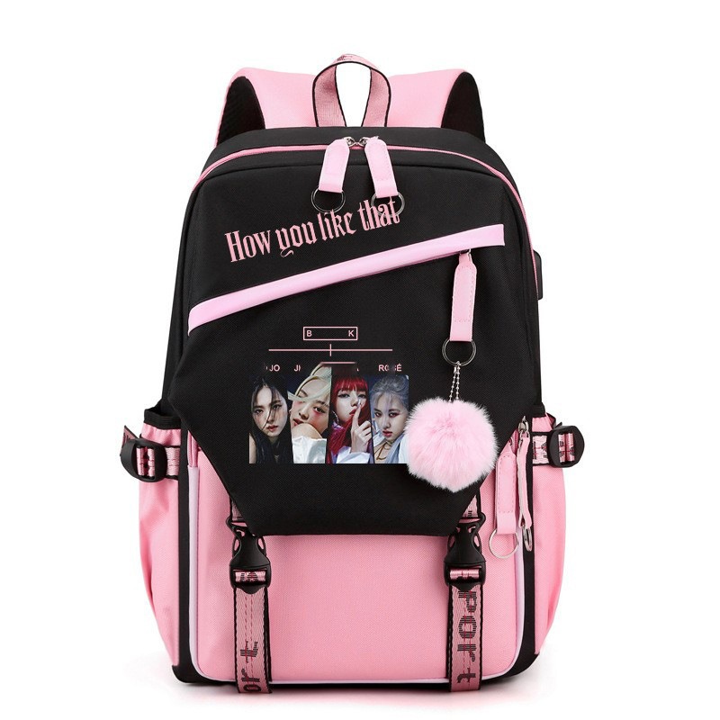 Black Pink Pattern Large Capac - đánh giá và giá Art Craft Bag