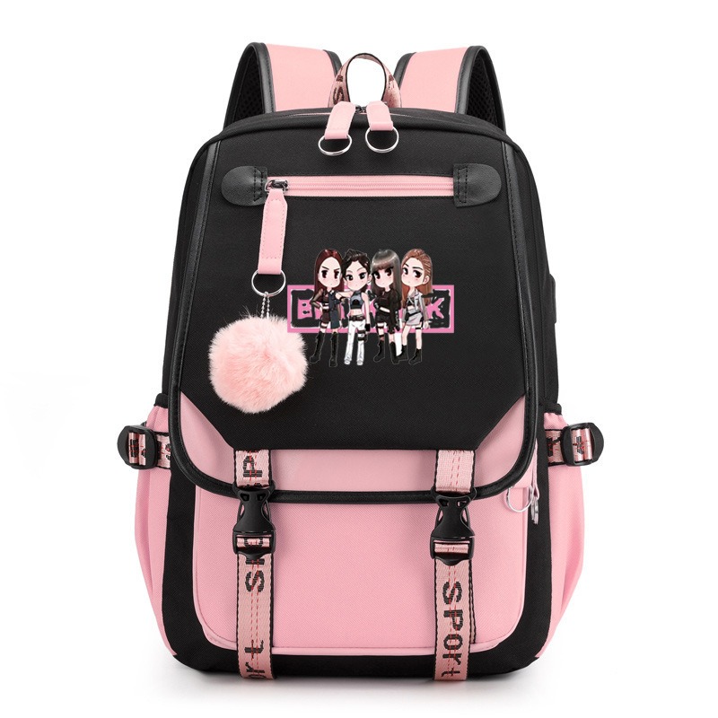Black Pink Pattern Large Capac - đánh giá và giá Art Craft Bag