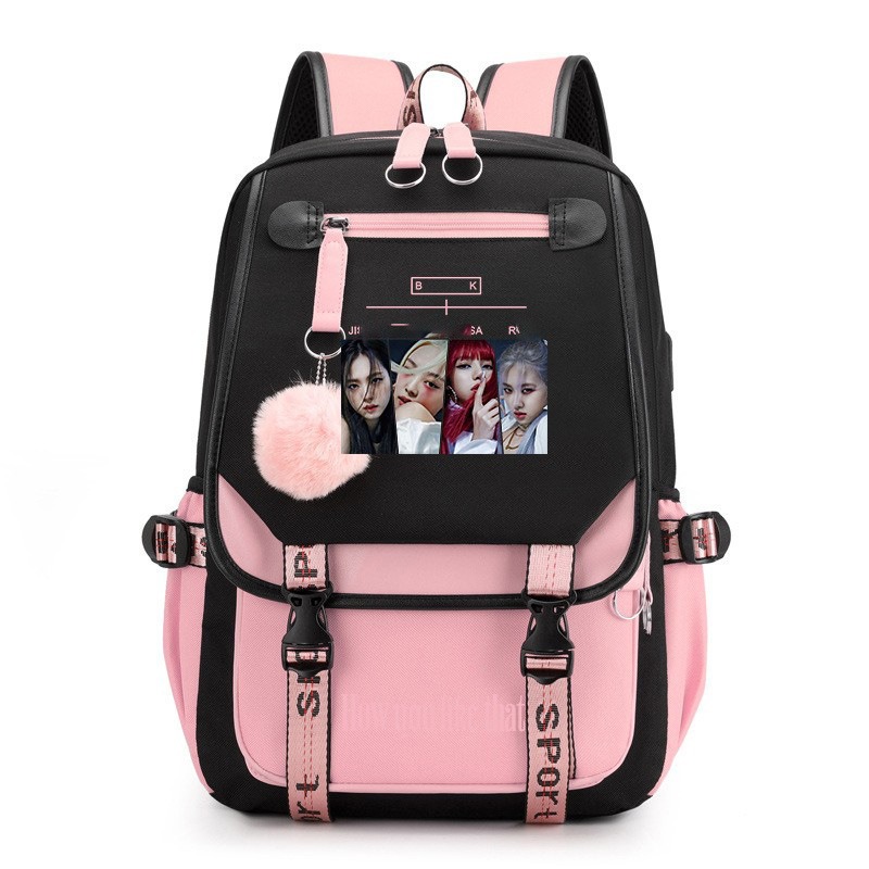 Black Pink Pattern Large Capac - đánh giá và giá Art Craft Bag