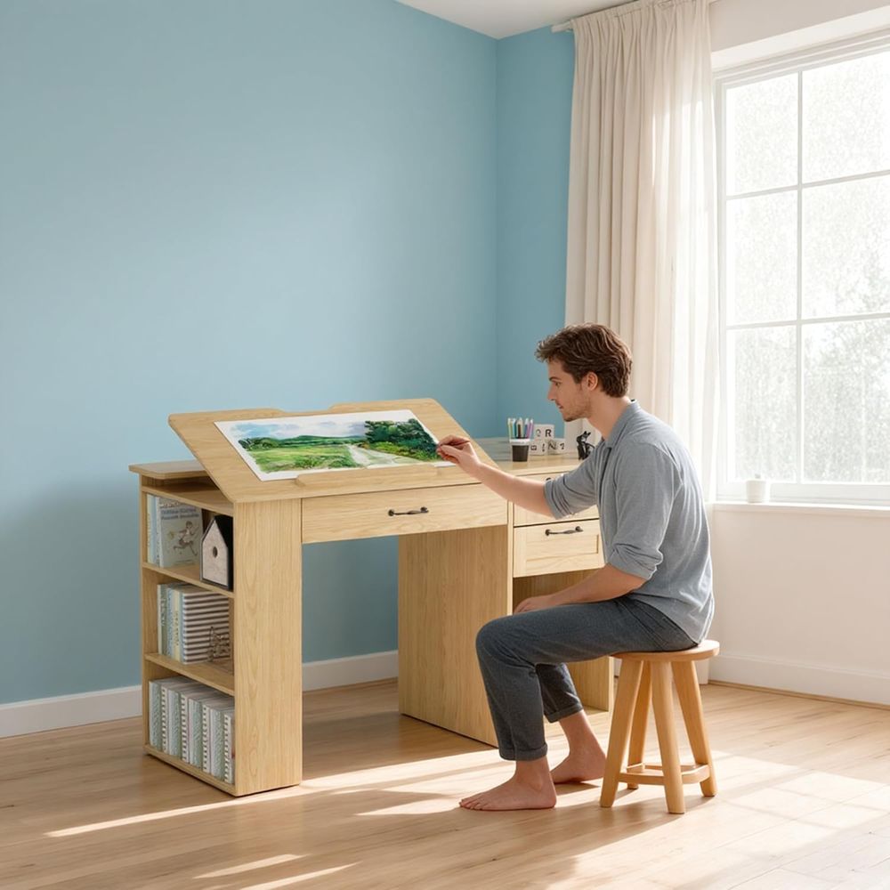 Adjustable Desk with Storage,  - đánh giá và giá Art & Craft Zone