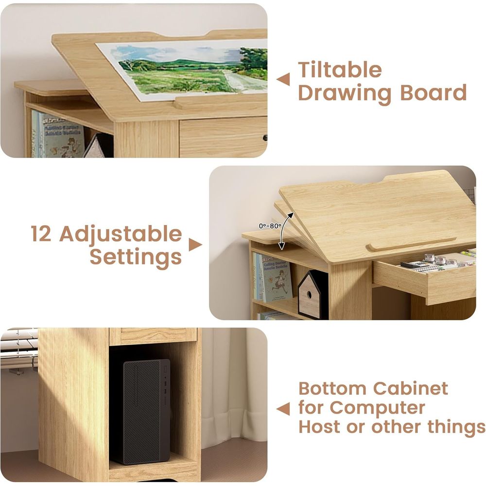 Adjustable Desk with Storage,  - đánh giá và giá Art & Craft Zone