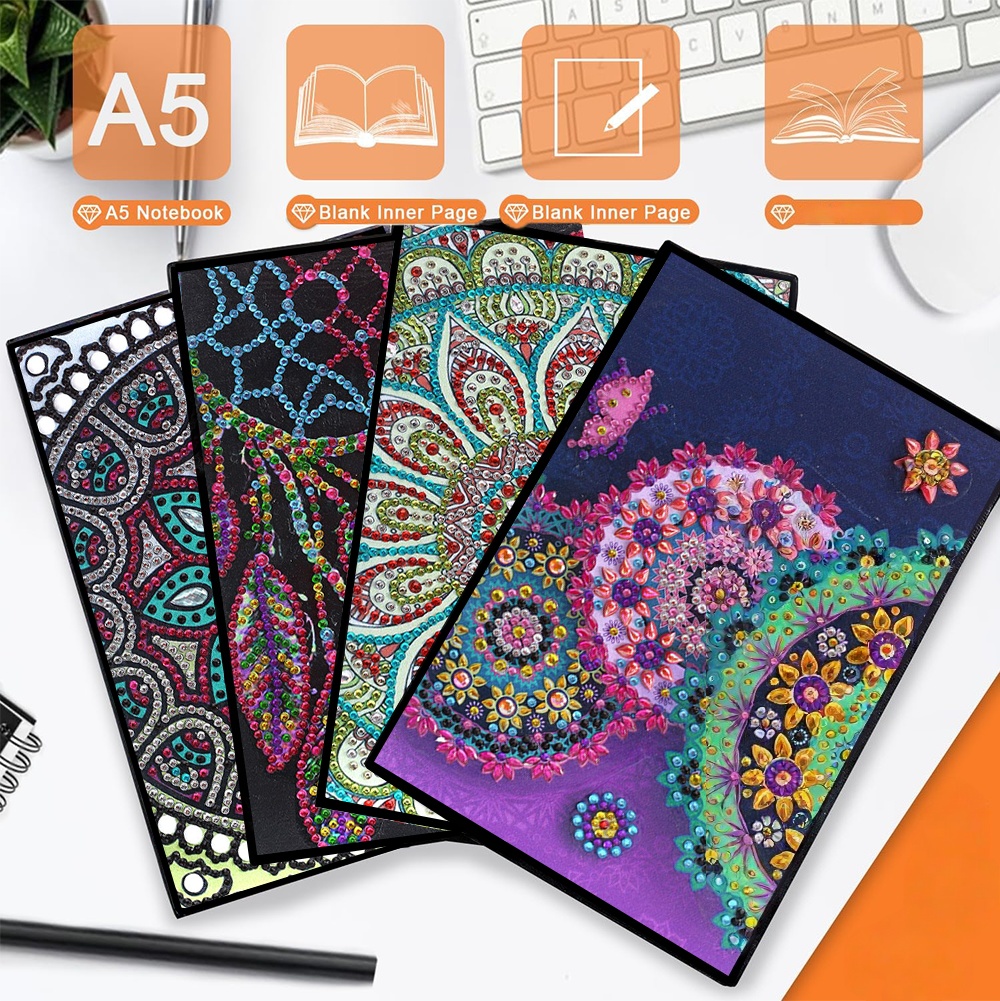 One mandala pattern, DIY irreg - đánh giá và giá Art Craft Notebook