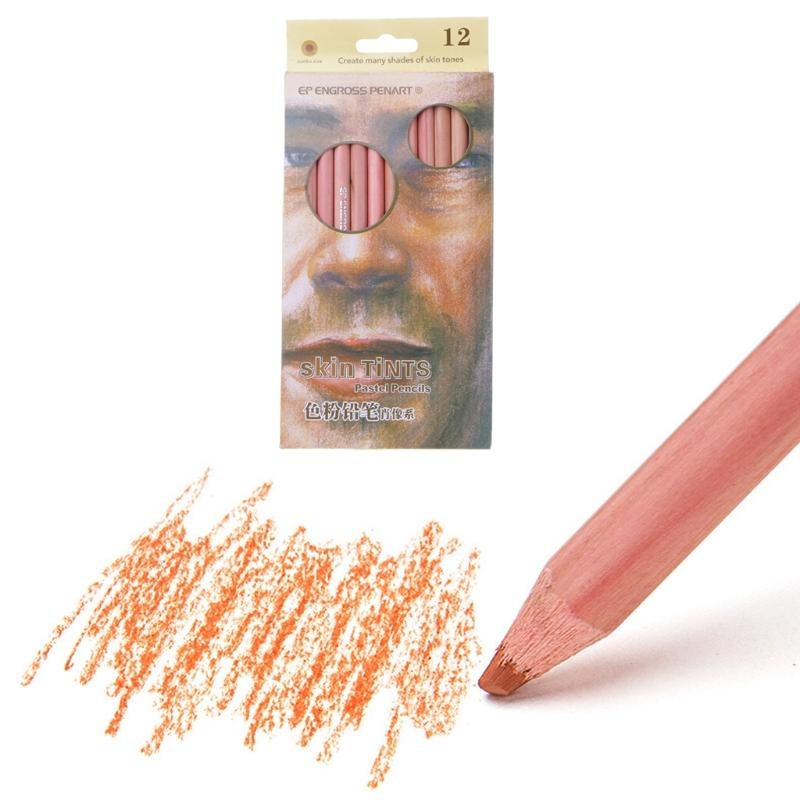 12Pcs Professional Soft Pastel - đánh giá và giá Colored Pencil Professional