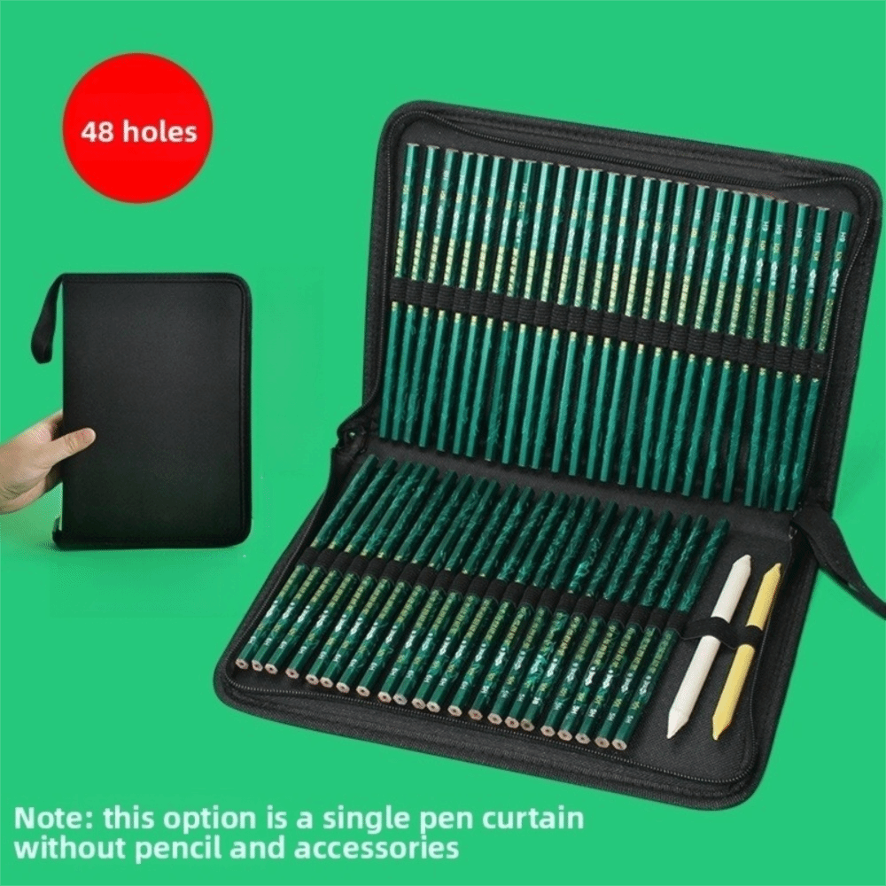 36/48/72 Hole Pen Curtain Blac - đánh giá và giá Colored Pencil Professional