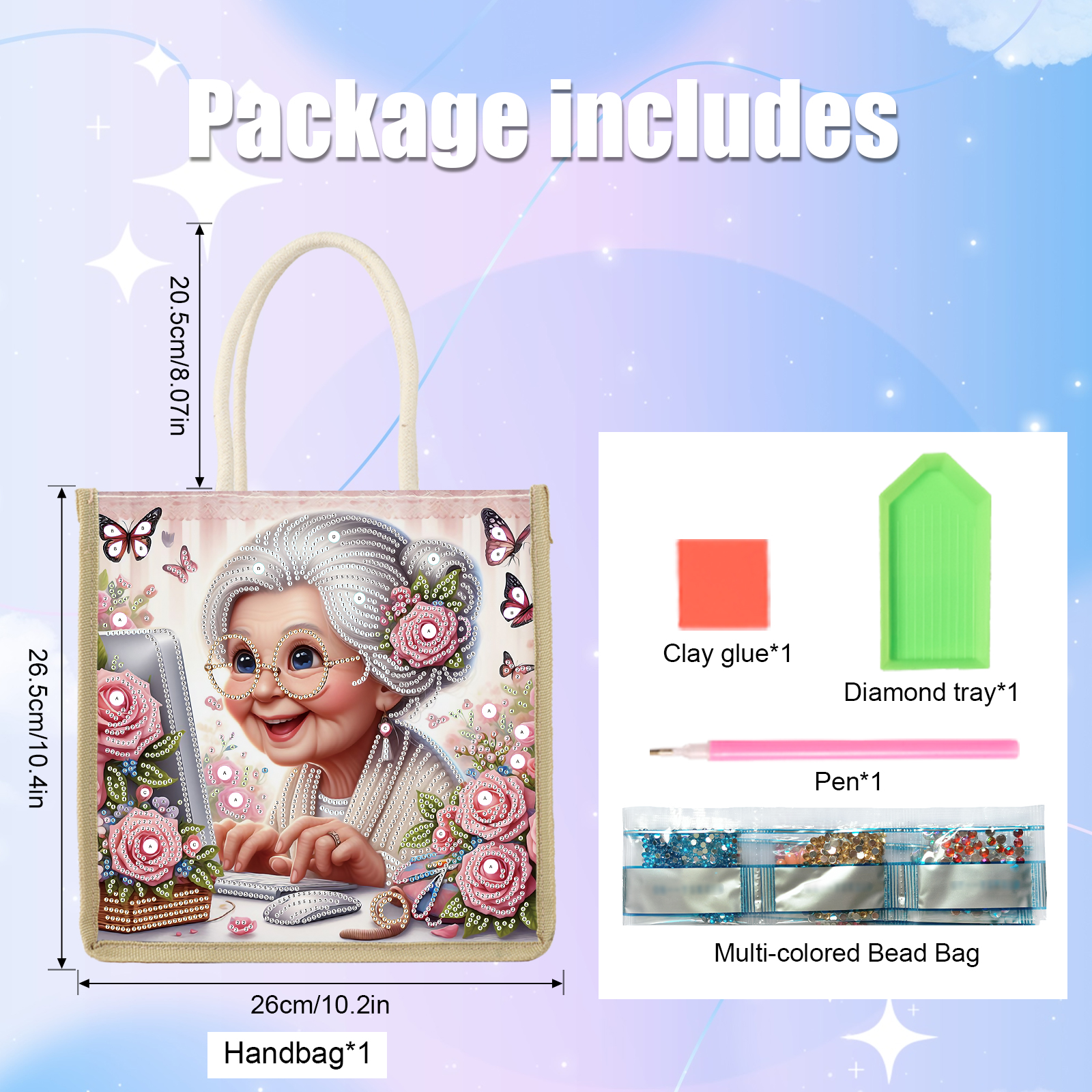 Diamond Art Painting Handbag K - đánh giá và giá Art Craft Bag