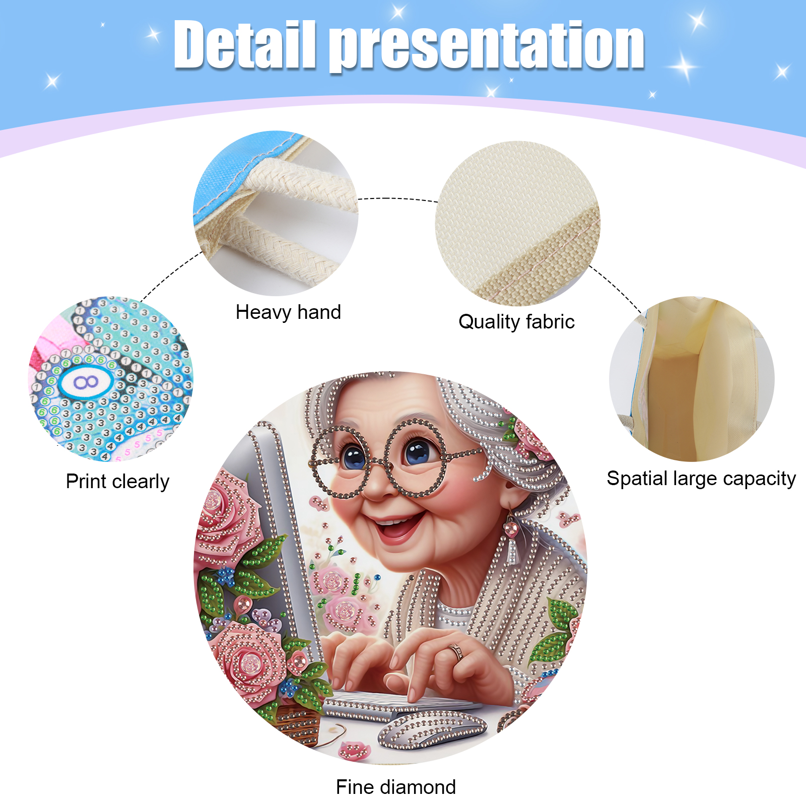 Diamond Art Painting Handbag K - đánh giá và giá Art Craft Bag