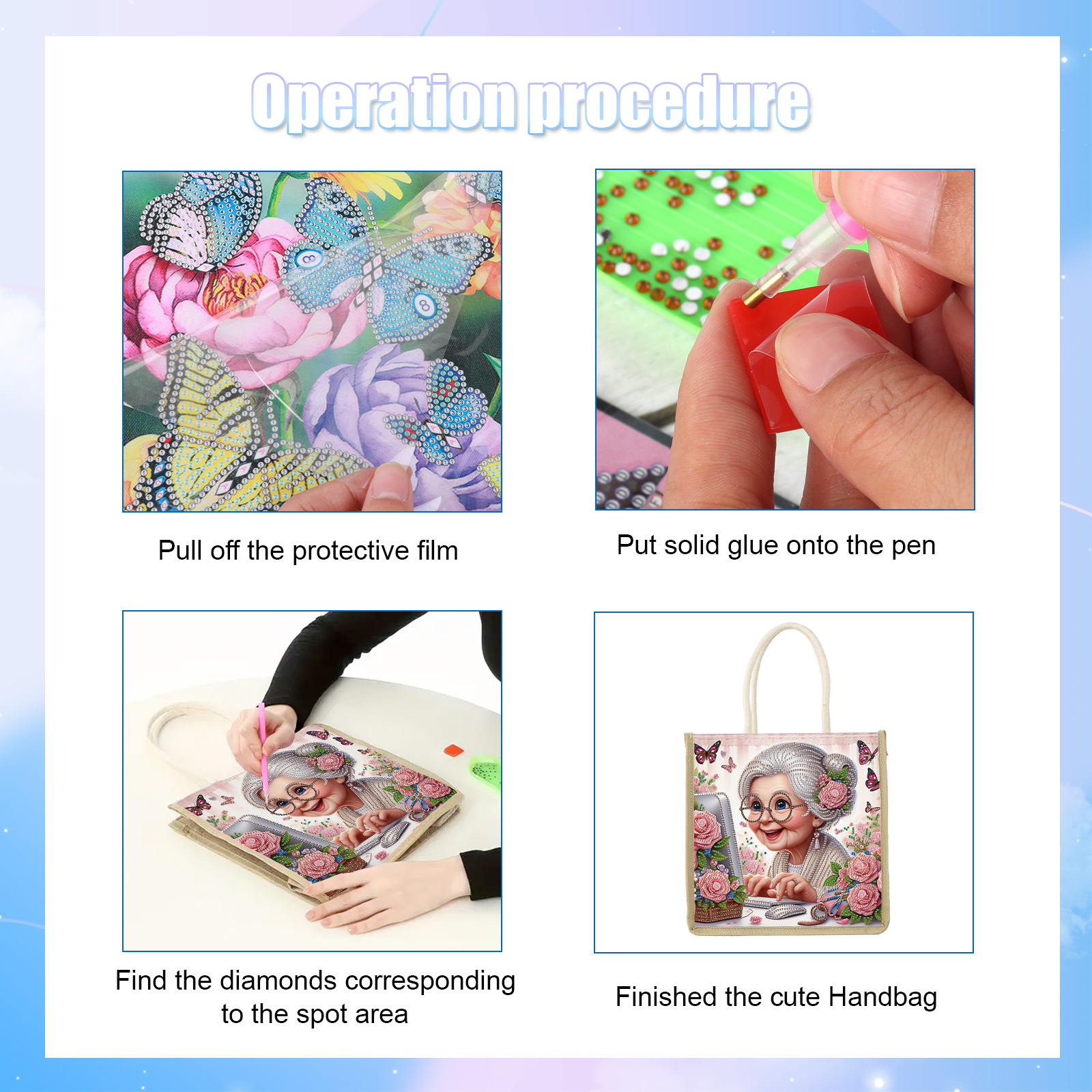 Diamond Art Painting Handbag K - đánh giá và giá Art Craft Bag
