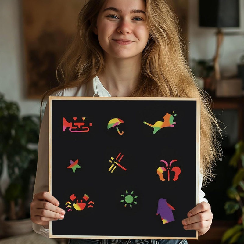 Scratch Paper Art Set, Black C - đánh giá và giá Art Craft Kits