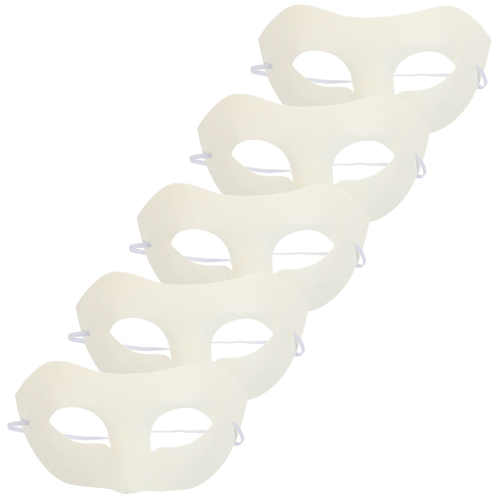 5Pcs White Masquerade Masks Bl - đánh giá và giá Art Craft Classes