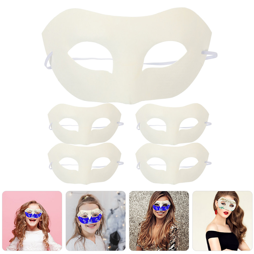 5Pcs White Masquerade Masks Bl - đánh giá và giá Art Craft Classes