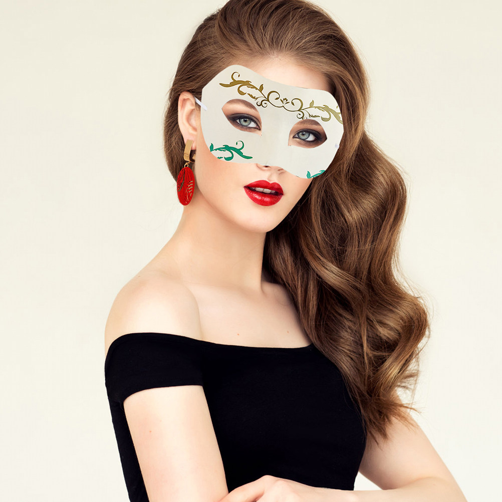 5Pcs White Masquerade Masks Bl - đánh giá và giá Art Craft Classes