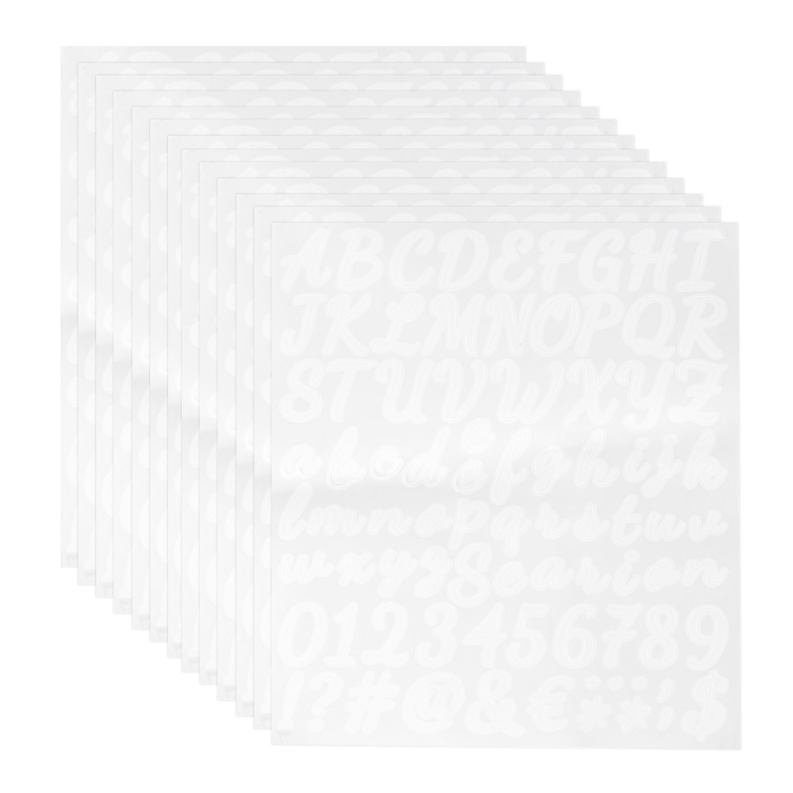 12Sheets Vinyl Letter Stickers - đánh giá và giá Art Craft Notebook