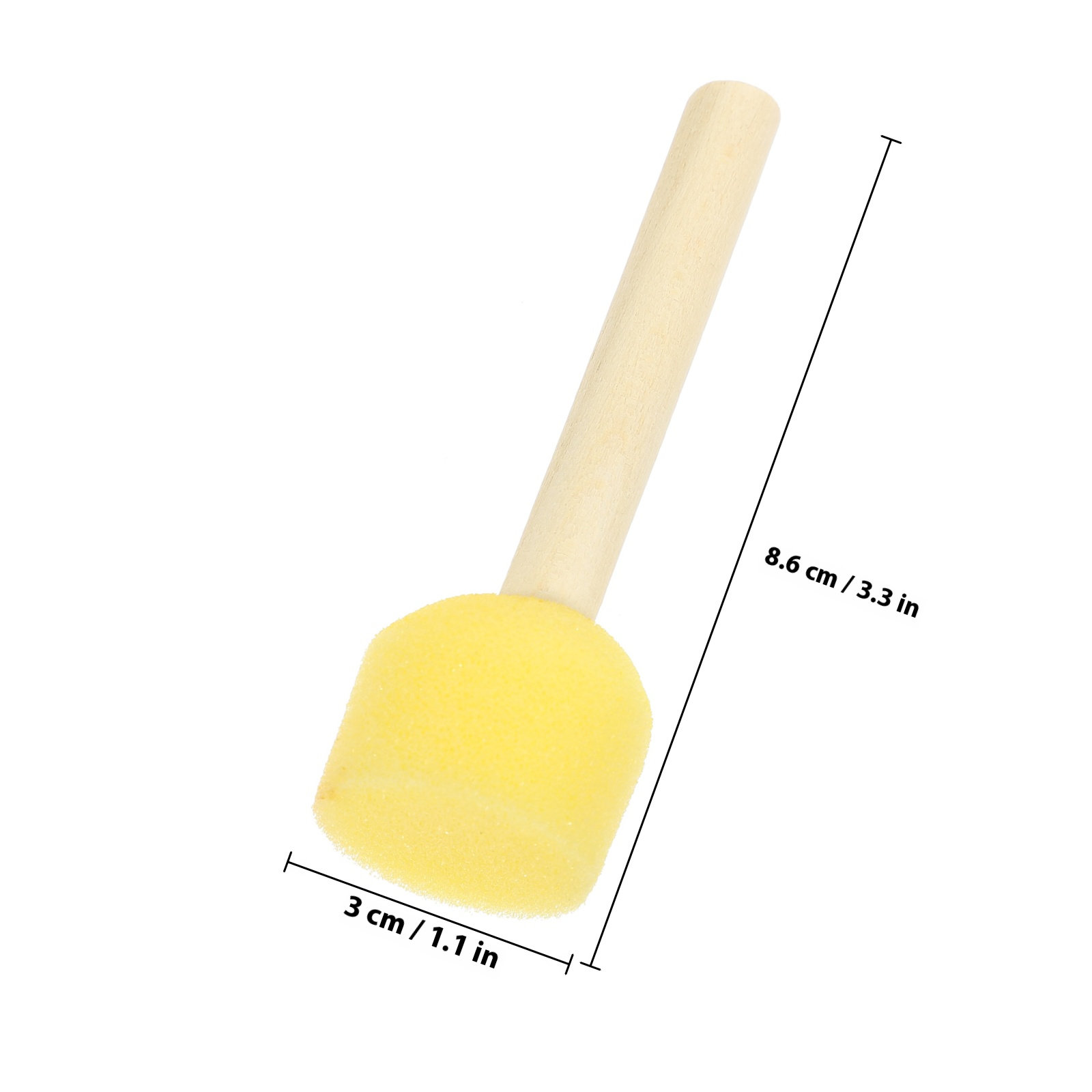 20Pcs Wooden Handle Sponge Bru - đánh giá và giá Art Craft Preschool