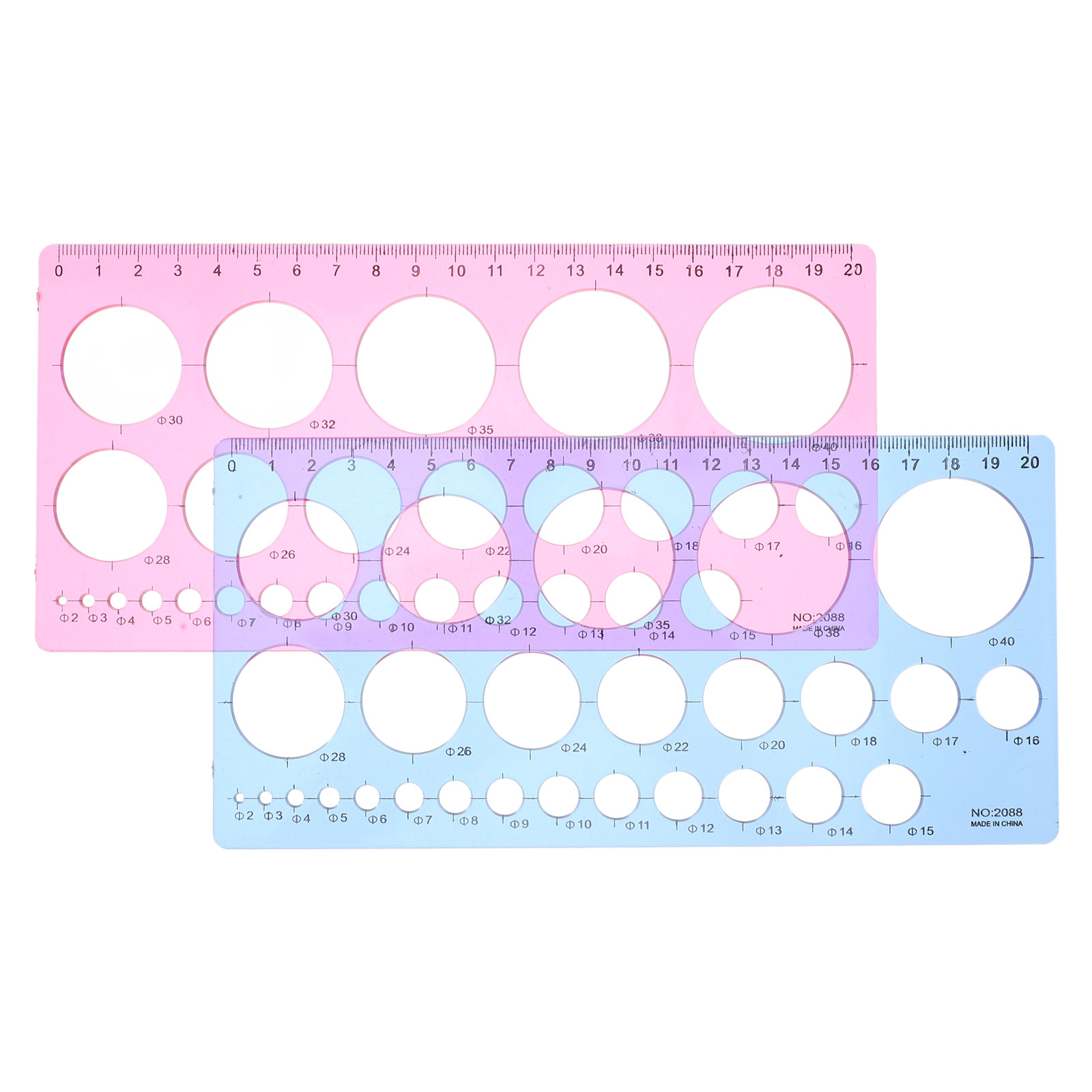2Pcs Circle Template Ruler Geo - đánh giá và giá Art Craft And Design