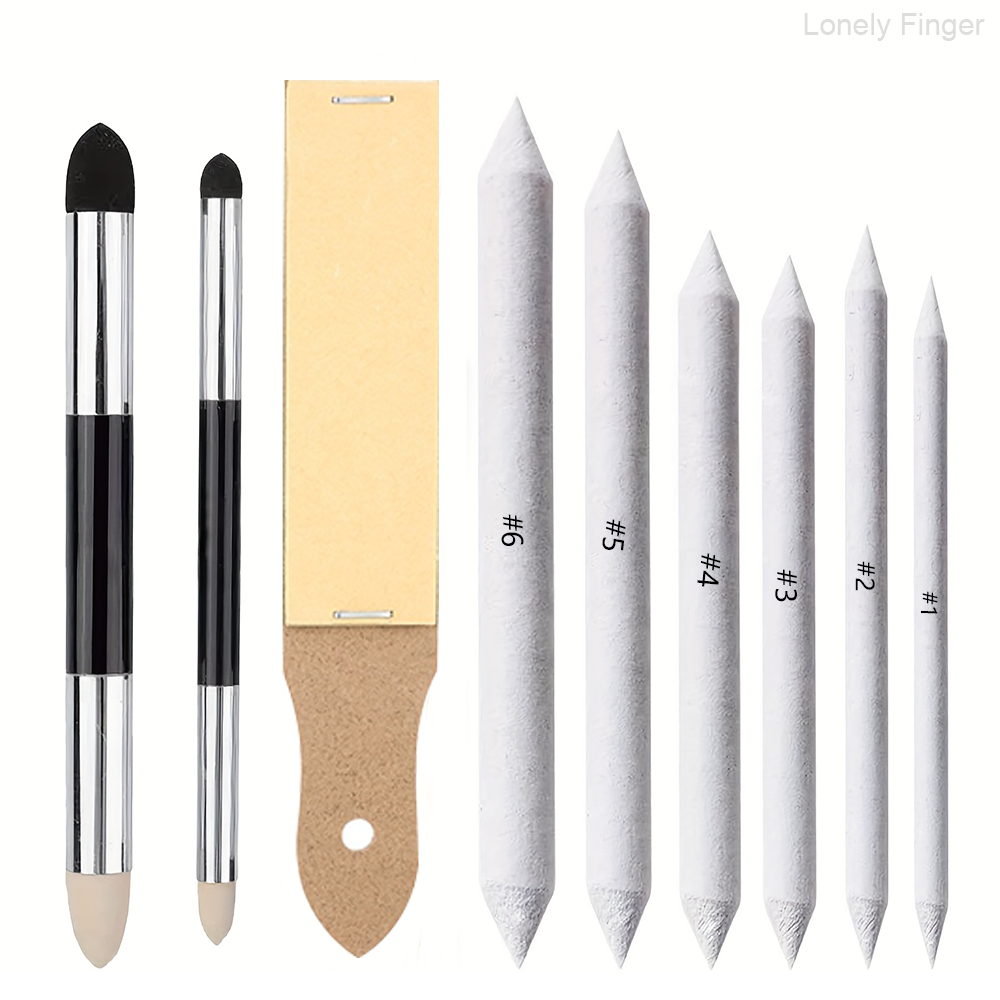 9pcs Blending Stumps, Blending - đánh giá và giá Art Craft Blend